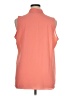 Rose + Olive 100% Polyester Orange Sleeveless Blouse Size XL - photo 2