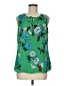 CAbi 100% Polyester Green Sleeveless Blouse Size M - photo 1