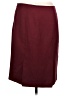 Jones Studio 100% Polyester Solid Burgundy Formal Skirt Size 10 - photo 2
