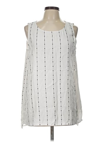 Lafayette 148 New York Sleeveless Silk Top (view 1)