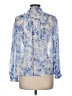 Zara Floral Blue 3/4 Sleeve Blouse Size M - photo 2