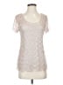 Ann Taylor Ivory Tan Short Sleeve Top Size XS - photo 1
