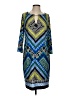 Laundry by Shelli Segal Graphic Blue Casual Dress Size S - photo 1