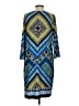 Laundry by Shelli Segal Graphic Blue Casual Dress Size S - photo 2
