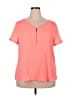Apt. 9 100% Polyester Orange Short Sleeve Top Size XXL - photo 1