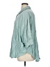 Easel 100% Rayon Teal 3/4 Sleeve Button-Down Shirt Size 1X - photo 5