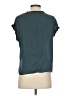 T Tahari 100% Polyester Teal Short Sleeve Top Size S - photo 2
