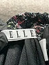 Elle 100% Polyester Floral Black Casual Skirt Size M - photo 4