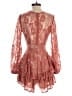 Saints + Secrets 100% Polyester Red Brown Romper Size XS - photo 2