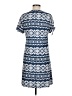 Perceptions Print Blue Casual Dress Size M - photo 2