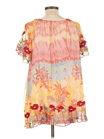 Sundance Short Sleeve Silk Top (view 2)