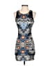Jealous Tomato 100% Polyester Graphic Blue Cocktail Dress Size S - photo 1