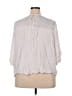 Old Navy 100% Polyester Gray 3/4 Sleeve Blouse Size XXL - photo 2
