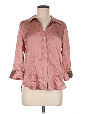 L'Agence 3/4 Sleeve Silk Top (view 1)
