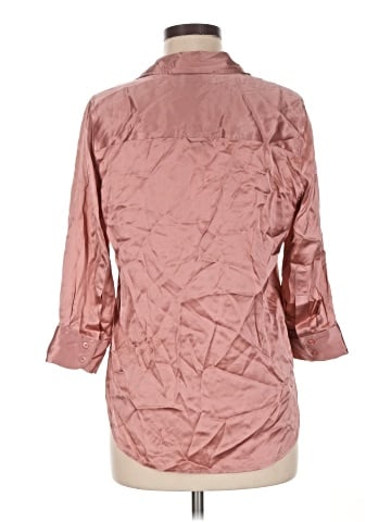 L'Agence 3/4 Sleeve Silk Top (view 2)
