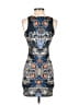 Jealous Tomato 100% Polyester Graphic Blue Cocktail Dress Size S - photo 2
