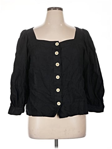 J.Crew 3/4 Sleeve Button-Down Shirt (view 1)