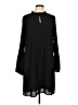 CeCe Solid Black Casual Dress Size L - photo 1