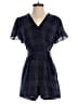 Greylin Plaid Blue Romper Size S - photo 1