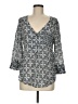 Fred David Gray 3/4 Sleeve Blouse Size M - photo 1