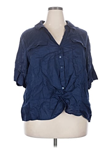 INC International Concepts 3/4 Sleeve Button-Down Shirt (view 1)