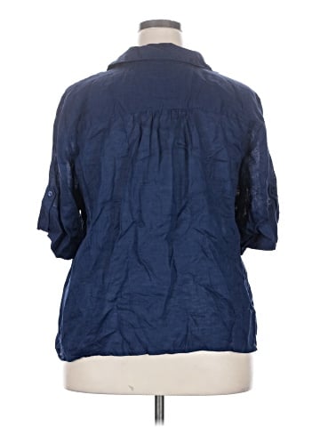INC International Concepts 3/4 Sleeve Button-Down Shirt (view 2)