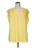 Roz & Ali 100% Polyester Yellow Sleeveless Blouse Size 1X - photo 1