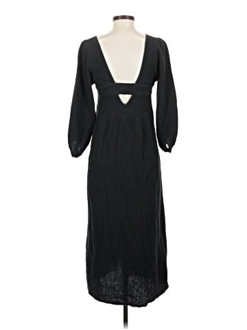 Madewell Lightspun V-Neck Midi Dress (view 2)