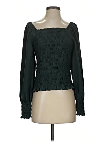 Madewell Lucie Bubble-Sleeve Smocked Top (view 1)