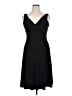 Evan Picone Solid Black Cocktail Dress Size 14 - photo 1