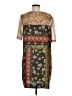 Tiny 100% Polyester Print Brown Casual Dress Size M - photo 2