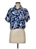 Assorted Brands Tropical Blue Short Sleeve Blouse Size M - photo 1