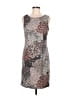 Connected Apparel Graphic Gray Cocktail Dress Size 8 - photo 1