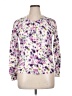 Kasper Floral Purple Pullover Sweater Size XL - photo 1