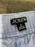 J.Crew 100% Linen Chevron-herringbone Blue Shorts Size XL - photo 3