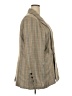 rue21 100% Polyester Plaid Tan Blazer Size 3X - photo 4