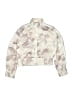 Adidas 100% Polyester Print Ivory Track Jacket Size 10 - 12 - photo 1