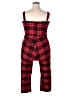 Unique Vintage Plaid Red Jumpsuit Size 2X - photo 2