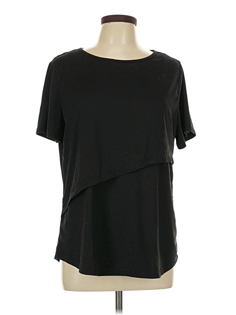 Pre-owned Ekouaer Short Sleeve T-shirt In Black