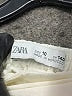 Zara 100% Acrylic Solid Ivory Skort Size 10 - photo 3