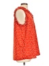 Staccato 100% Polyester Orange Sleeveless Blouse Size L - photo 4