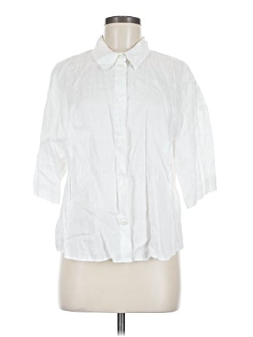 H&M 3/4 Sleeve Button-Down Shirt (view 1)