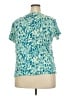 Rafaella 100% Cotton Teal Short Sleeve Blouse Size 3X - photo 2