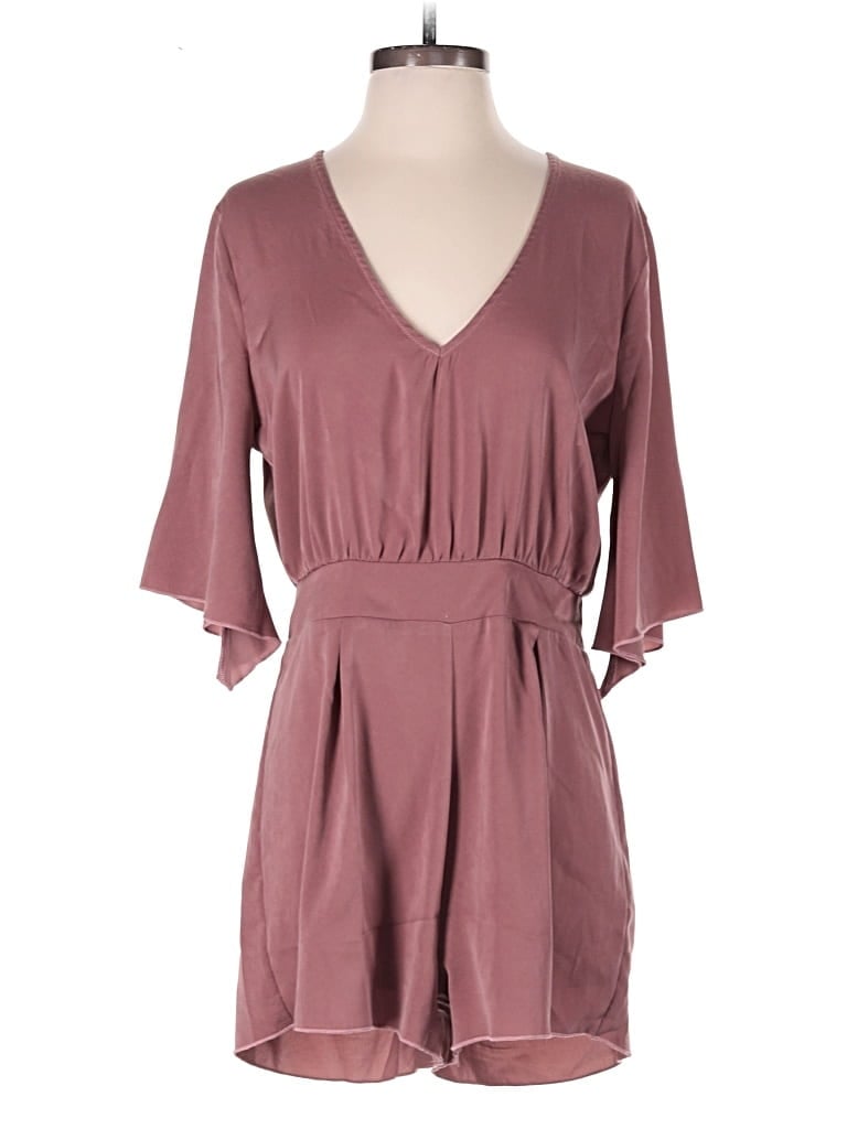 Pre-owned Charlotte Russe Romper In Burgundy
