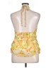 Free People 100% Polyester Green Sleeveless Blouse Size XL - photo 2