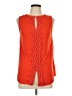 Pale Sky 100% Rayon Orange Sleeveless Blouse Size L - photo 1