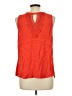 Pale Sky 100% Rayon Orange Sleeveless Blouse Size L - photo 2