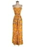 Free People 100% Viscose Yellow Jumpsuit Size XS - photo 1