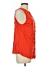 Pale Sky 100% Rayon Orange Sleeveless Blouse Size L - photo 4