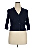 Roz & Ali Blue 3/4 Sleeve Button-Down Shirt Size XL Petite - photo 1